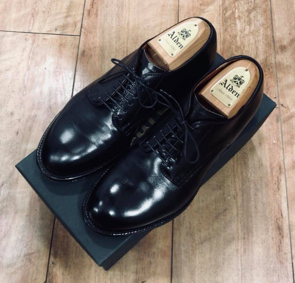 新品】Alden 53517 カーフ プレーントゥ IG BEAMS別注 - ドレス/ビジネス